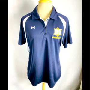 - under armour Women  cheer mom polo shirt size XL black